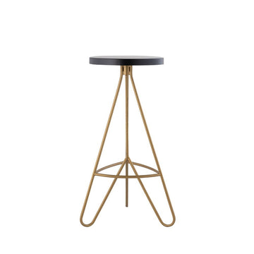 Trinity 30" Modern Industiral Iron Tripod Backless Bar Stool - JONATHAN Y